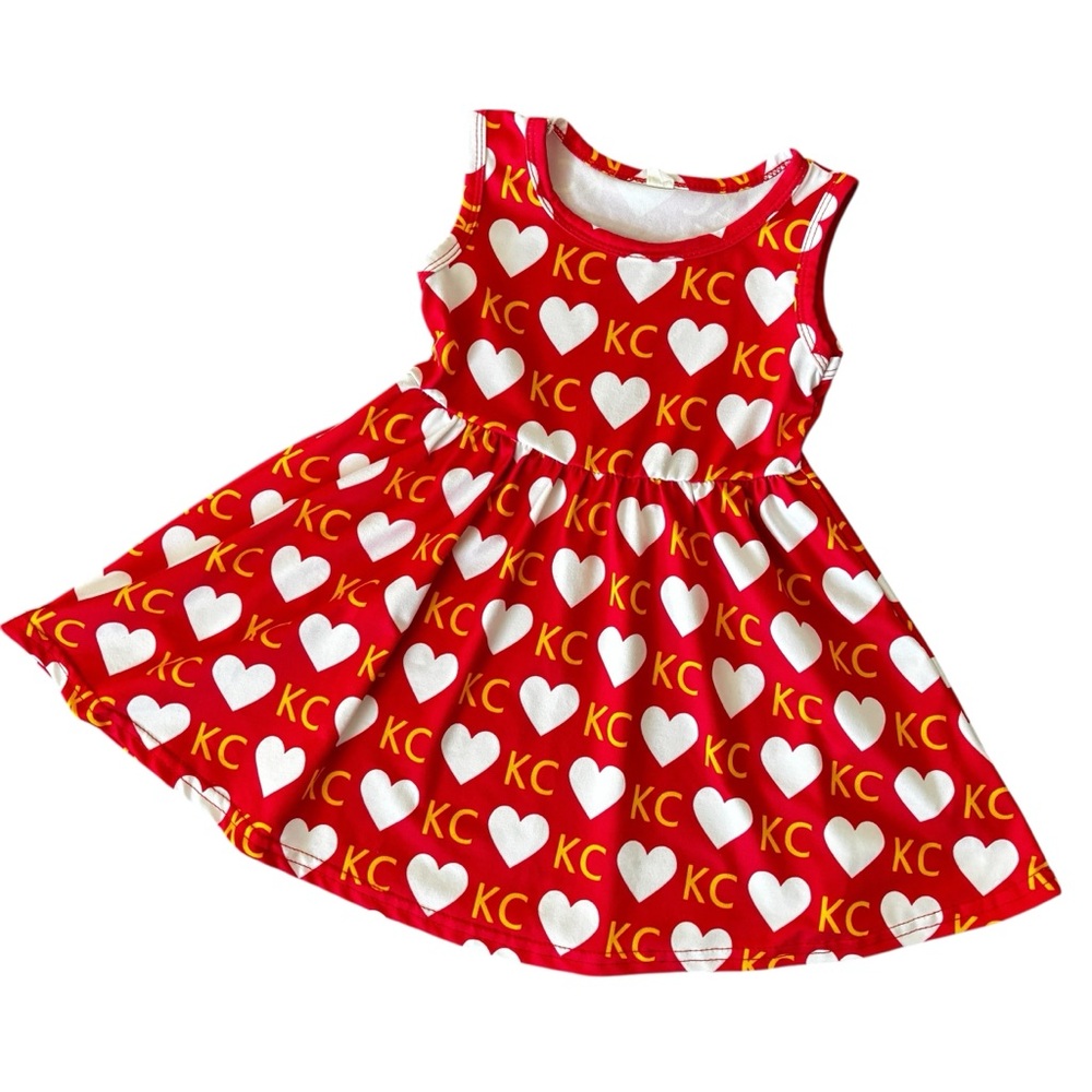 Kansas City Chiefs Baby Girl Tank Dress 12-18 Months